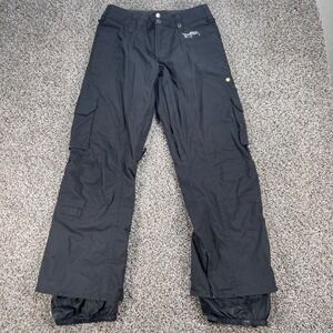 Burton Stow Cargo Snow Pants Men's Small Black Waterproof Snowboard Ski Trousers
